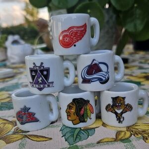 NHL Team Logo Mini Mugs Ser Of Six